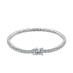 Aetolia Fine Jewelry Women S925 Silver Rhodium Plated Black Pink Green Clear Round Cut 5A cubic Zirconia Tennis Braceletsbangles