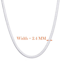 Aetolia Women Chain Herringbone Necklace Wholesaler Herringbone Charm18K Gold Filled Necklace Sliver Rhodium Plated Necklace