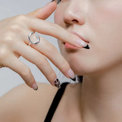 Aetolia New Fashion Wholesale 925 Sterling Silver Rings Jewelry For Women High Quality 18K Gold Plated Open Adjustable Ring