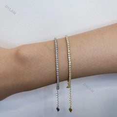 Aetolia Cubic Zircon Tennis Women Jewelry Luxury Chain Pulseira Adjustable Korean Tarnish Free 925 Sterling Silver Bracelet