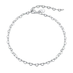 Aetolia Accessories Bracelet Bangle 18K Gold Plated Anklets Set Initial Alphabet Letter A-Z Charms Pendant Cuban Link For Women