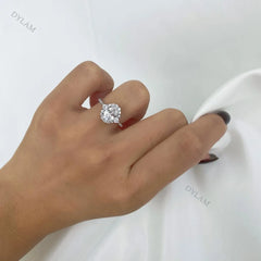 Aetolia Grade 5A CZ Zircons Square Circle Flower Sun Shaped Solitaire Engagement Wedding Sterling Silver Rings For Women