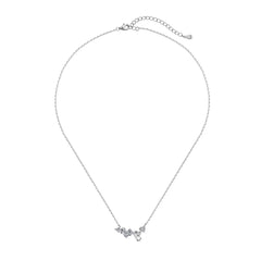 Aetolia Non Tarnish 18K Gold Plated S925 Silver Necklace Heart Square Waterdrop Shape Cubic Zirconia Pendant Necklaces For Women