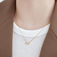 Aetolia Valentine's Day Sweet Girls 8 Knot Intertwine Sterling Silver Polished Sterling Silver Eight Infinity Necklace