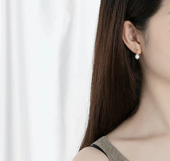 Aetolia 925 Natural Pearl Stud Earring Earrings Popular Silver925 Womens Trending Hanging For Women Aretes Plata