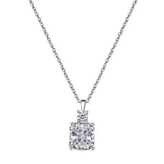 Aetolia Wholesale Price Unique Jewelry Gift AAAAA 4 Claw Colorful Perfect Cut Cubic Zirconia Round Pendant Necklace