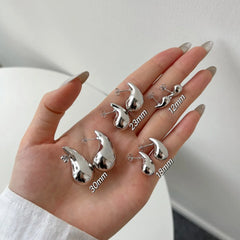 Aetolia Wholesale Hot Sale S925 Silver Fine Jewelry Melon Seed Geometric Earring 18K Gold Plated WaterDrop Stud Earrings For Women