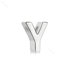 Aetolia 925 Sterling Silver Sliding Chain Personalized Alphabet Necklaces Diy Name Letter Initial Charm Pendant Necklace 18K Gold Plated