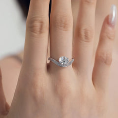 Aetolia 5A Cz Cubic Zirconia Gorgeous Bridal Wedding Jewelry S925 Silver Ring Oval Eternity Diamond Engagement Rings For Women