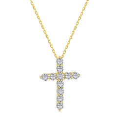 Aetolia Cross Necklaces Gold Plated Necklace 925 Sterling Silver Necklace Personalized Women Pendant CrossNecklace Jewelry