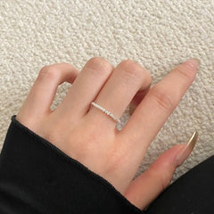 Aetolia Custom Silver S925 CZ 8A Cubic Zirconia Heart Bridal Diamond Ring Engagement Band Wedding Promise Fine Rings Jewelry Women
