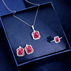 Aetolia Wholesale Custom Jewelry Drop Dainty 925 Sterling Silver Charms Necklaces Set Zirconia Heart Pendant Necklace For Women