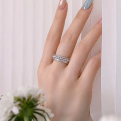 Aetolia Square Cz Zirconia Eternity Band Ring Jewelry Iced Out Chunky Baguette Engagement Wedding Shell Pearl Rings For Women