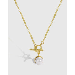 Aetolia Vintage Cuban Zircon Waterproof 18K Gold S925 Sterling Silver Pearl Necklace Chain Choker Pendant Necklaces Set Jewelry Women