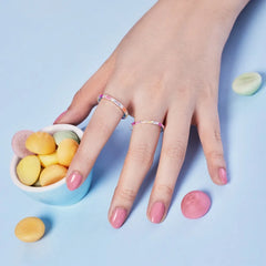 Aetolia In Stock Joyas Para Mujer 925 Sterling Silver Ring Rainbow Colorful Pink Diamond Cz Cubic Zirconia Rings For Women Jewelry