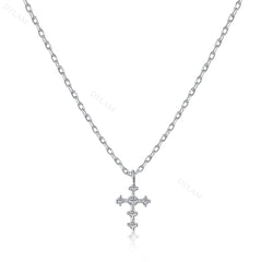 Aetolia minimalist crucifix silver jewelry Jesus cross pendant 925 sterling bead crucifix chain silver cross necklace