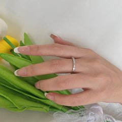 Aetolia S925 Wholesale Plated Sterling Silver Rings CZ Simulated Diamond Stackable Engagement Ring Eternity Bands For Women Gift