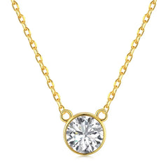 Aetolia Women Chain 18K Gold Plated Jewelry Popular 925 Sterling Silver Statement Heart Luxury Cubic Zircon Pendant Necklace