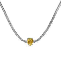 Aetolia Fine Jewelry Cz Cubic Zirconia Water Drop Pendant Necklace Choker Women Blue Pink Tennis Cuba Chain Teardrop Necklaces For Women