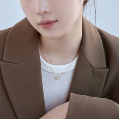 Aetolia Plata 925 Shell Trendy Silver 925 Pendant Jewelry Necklace Custom 925 Sterling Silver Chain 18k Gold Plated Heart Necklace