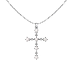Aetolia Plata 925 Minimalist Pendant Women Layer Tennis Necklaces Zirconia Jewelry Dainty 18K Gold s925 Sterling Silver Cross Necklace