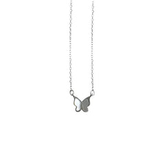 Aetolia Hot sell Korea Necklace Dainty Women's 18K Lightweight Butterfly Sterling Silver Mini Shell Butterfly Necklace