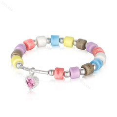 Aetolia Summer Fine Jewelry Colorful Stone Adjustable Stackable Tennis 925 Sliver Bracelet Women Beaded Bracelets Bangles