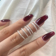 Aetolia wholesale Popular Tarnish Free Cubic Zirconia Ring band tennis New Designs S925 Sterling Silver Rings For Women