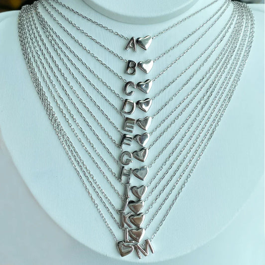 Aetolia custom minimalist necklace jewelry with love and alphabet necklace with initials halskette englisch