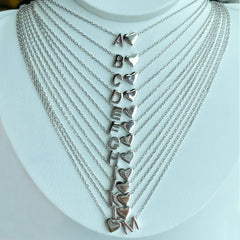 Aetolia custom minimalist necklace jewelry with love and alphabet necklace with initials halskette englisch