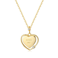 Aetolia Joya De Plata Pendant Women Layer Pearl Necklaces Zirconia Jewelry 18K Gold Plated 925 Sterling Silver Smile Flower Necklace