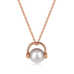 Aetolia Fashion Jewelry Necklaces 925 Sterling Silver Chain Choker Joyas De Plata 18K Gold Plated Freshwater Pearl Necklace Women