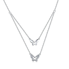 Aetolia Wholesale Kolye Chain Gold Filled Jewelry Plated 18K Collar De Plata Pendant Sterling Silver 925 Butterfly Necklace