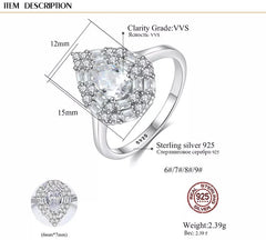 Aetolia 925 Sterling Silver 18K Gold Plated Pear Shaped Halo Engagement Wedding Ring SR0180