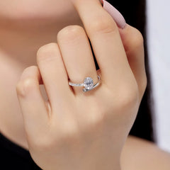 Aetolia S925 Sterling Silver Jewelry Women Girls Elliptical Eternity Engagement Ring Luxury Oval Cz Zircon Wedding Rings For Women