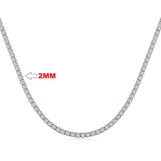 Aetolia wholesale price white gold choker style hip hop cuban diamond link necklace real sterling silver iced out 925 tennis chain