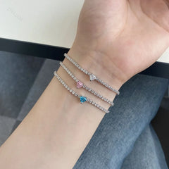 Aetolia Designer Stackable Adjustable Chunky 18K Gold Plated Bracelet Charms Silver Cuban Chain Tennis Bangles Bracelets Women