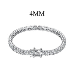 Aetolia Custom Mujeres Pulseras Diamond Charm Bracelet Bangles Cubic Zircon Cuban Link Jewelry 925 Silver Tennis Bracelets Women