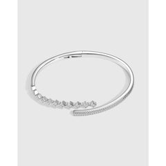 Aetolia Classic Design Cubic Zirconia Bracelets Bangles For Women Wedding Gypsophila Square Diamond Bracelet Jewelry Accessories