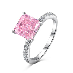 Aetolia Custom 18K Gold Plated Engagement Wedding Stacking Cubic Zirconia Ring Diamond 925 Sterling Silver Baguette Rings Jewelry Women