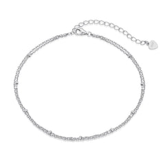 Aetolia Accessories Bracelet Bangle 18K Gold Plated Anklets Set Initial Alphabet Letter A-Z Charms Pendant Cuban Link For Women
