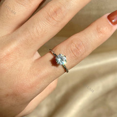 Aetolia Affordable Wedding Rings Stone Unique Design For Female In Silver Nice Engagement Simple Elegant White Gold Solitaire Ring