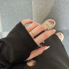 Aetolia Fine Minimalist Design 925 Sterling Silver Rhodium 18K Gold Plated Texture Round Beaded Fashion Fine Jewelry Rings for women