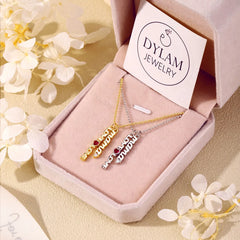 Aetolia New Design For Mother's Day Gift Sterling 925 Silver Gold Plated Love Pendant Red Heart Zircon Necklace