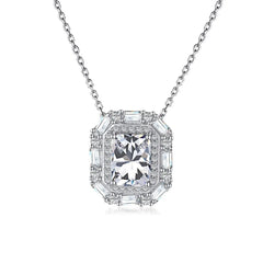 Aetolia Wholesale Custom Jewelry Drop Dainty 925 Sterling Silver Charms Necklaces Set Zirconia Heart Pendant Necklace For Women