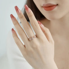 Aetolia S925 Sterling Silver Fine Jewelry Anniversary Ring Trendy Cubic Zirconia Crown Shape Engagement Party Rings For Women