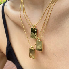 Aetolia Wholesale Inspirational Trendy Minimalist Pendant Chunky Tarot Love Necklace Jewelry Sterling Silver Gold Necklace