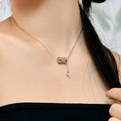 Aetolia 22K Gold Plated S925 Sterling Silver Jewelry Necklace Women Girls Bamboo Shape Hetian Jade Pendant Necklaces Bracelets Set