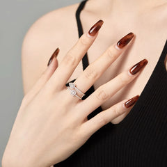 Aetolia Hot Selling Aetolia Waterdrop S925 Silver Ring Anniversary Engagement Rings For Women High Quality Factory Price Wholesale