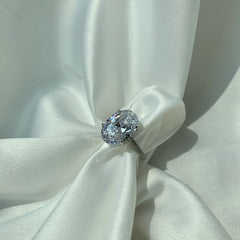 Aetolia Zircon Set 925 Iced Out Jewelry Silver Wedding Ring Promise White Gold Engagement Ring 925 Sterling Silver Diamond Ring